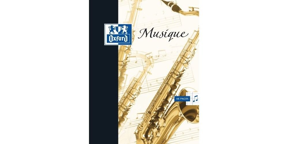 Oxford 28885 Cahier Piqûre Musique C Hanta Couverture Pelliculée Lavable A4 210 x 297mm Papier Vert