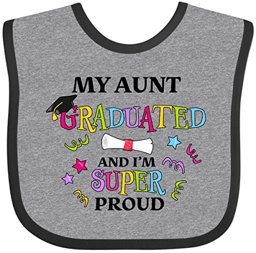 inktastic My Aunt Graduated and I'm Super Proud Baby Bib