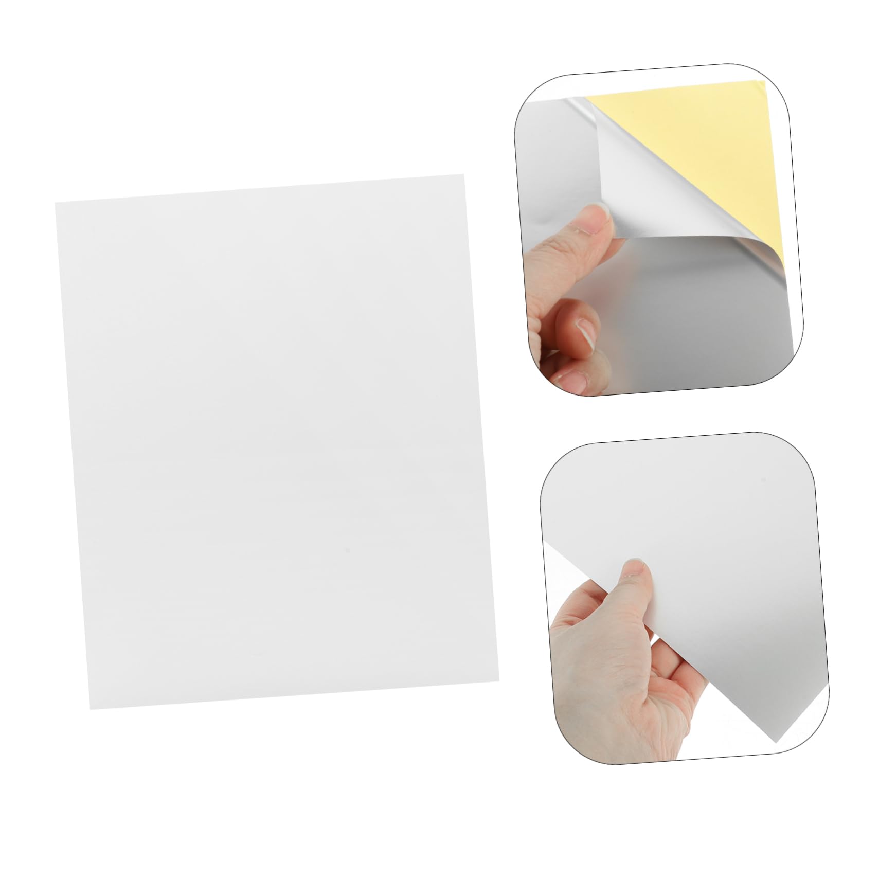 60feuilles Papier Étiquettes Autocollantes Imprimables Vierges Pour Imprimante Grandes Étiquettes Postales