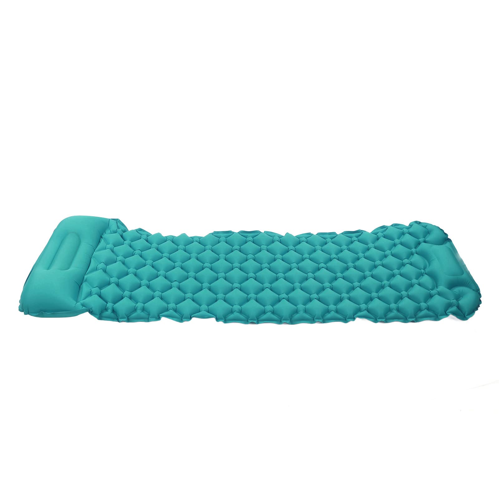 Coussin de Couchage de Camping Gonflable Ultraléger et Imperméable, avec Oreiller pour Randonnée, 76,8x24,0 Pouces (Bleu Paon)