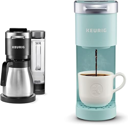 Keurig K-Duo Plus Cafetera de una sola porción y jarra y cafetera K-Mini Single Serve, Oasis