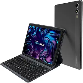 Tablet Positivo Vision TAB 10 com Capa Teclado 4GB RAM 128GB Armazenamento, Octa-Core, 13MP + Selfie 5MP, Bateria 6000mAh, Tela 10.1“ HD, Wifi AC e 4G, Full Lamination - Preto