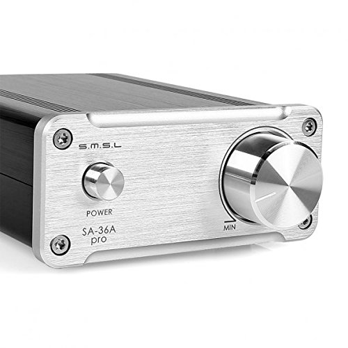 SMSL SA 36A Pro TPA TA AMP HIFI Big Power Digital Integrated Tripath Stereo Amplifier with 12V 3.8A Power Adaptor Silver - Thumbnail 5