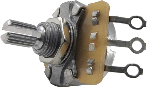 Ernie Ball Potetiómetro de instrumento 250K, eje dividido (P06383)