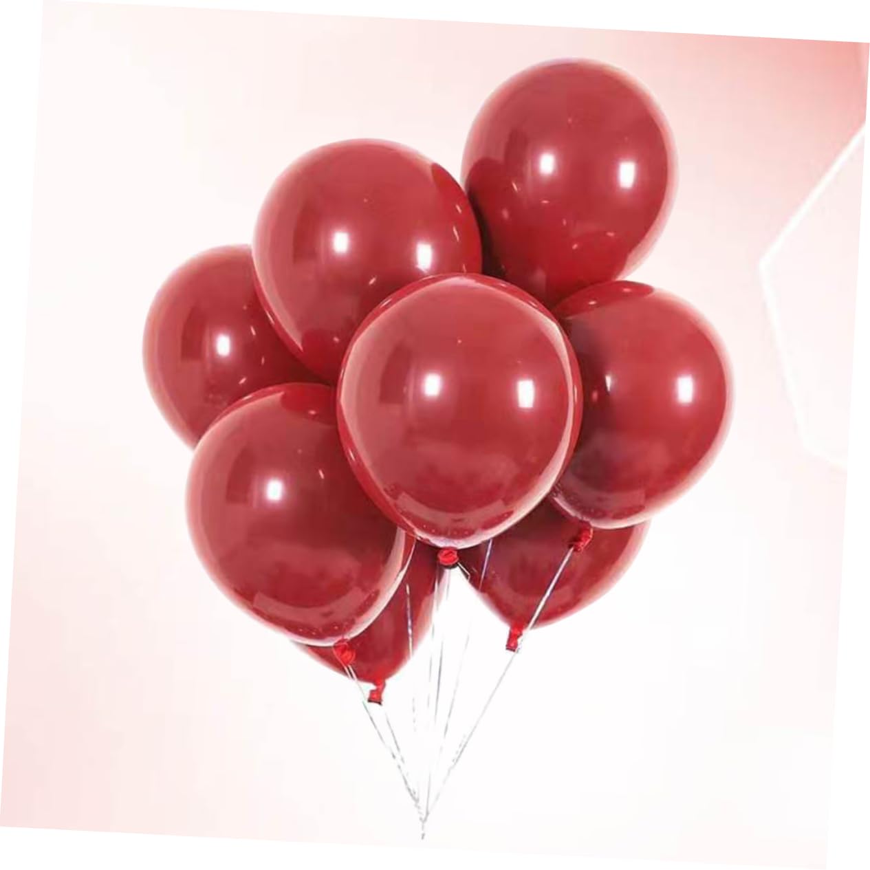 TOPBATHY 25pezzi Palloncini in Lattice Granata da Palloncini Decorativi per Matrimonio Banchetti e Feste