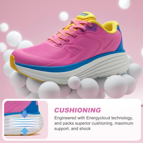 Image of ALEADER Womens Walking Shoes for 12-Hour Work Comfort, Anti-Fatigue Max Cushion Shoes for Standing All Day - Wide Fit for Nurses, Retail