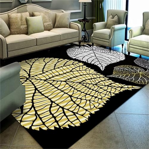 Tapis chambre bebe fille doux et grand tapis de chambre pour ado noir et jaune