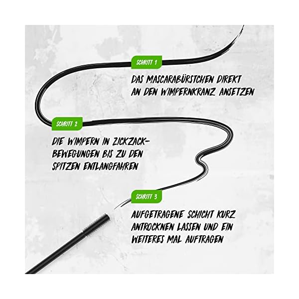 SANTE Naturkosmetik Wimperntusche flexibler Gummi Bürste, Mascara für verlängerte und voluminöse Wimpern, Mit Pro… – Bild 6