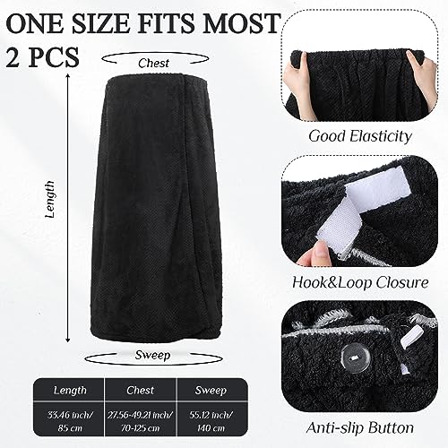 Image of Tigeen 6 Pack Women Waffle Bath Wrap Towel Dress