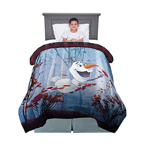 Franco Kids Bedding Comforter, Twin/Full, Disney Frozen 2 Olaf Cover