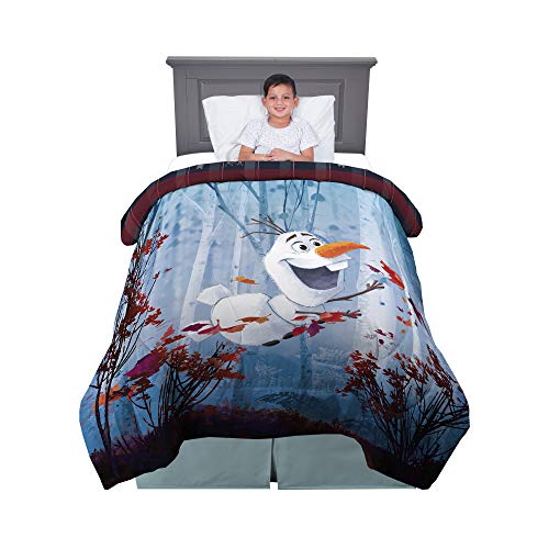 Franco Edredón para niños, cama individual/matrimonial, Disney Frozen 2 Olaf