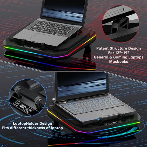 Support de Refroidissement Ordinateur Portable OImaster pour Bureau de Jeu - 3
