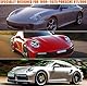 JUDANNA wasserdichte Autoabdeckung Ersatz für 1998-2025 Porsche 911 (991/992/996/997 Serie), 6 Schichten Allwetter-Vollgarage mit Reißverschlusstür für Schnee, Regen, Staub ail Protection