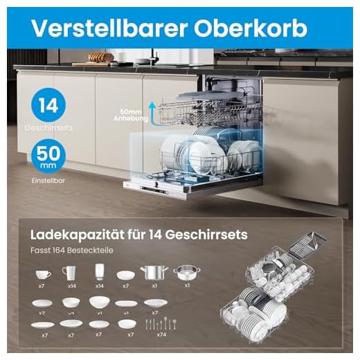 Midea SV 5.14K14C Vollintegrierter Geschirrspüler