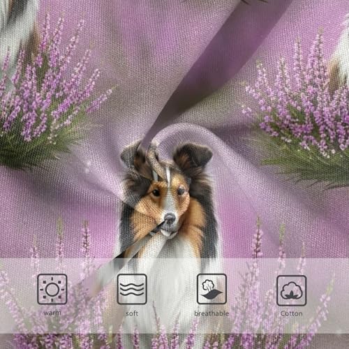 Girls Underwear Toddlers 2t Cotton Little Girl Panties Artistic Kids Briefs Undies Cute Sheepdogs Purple Flowers3