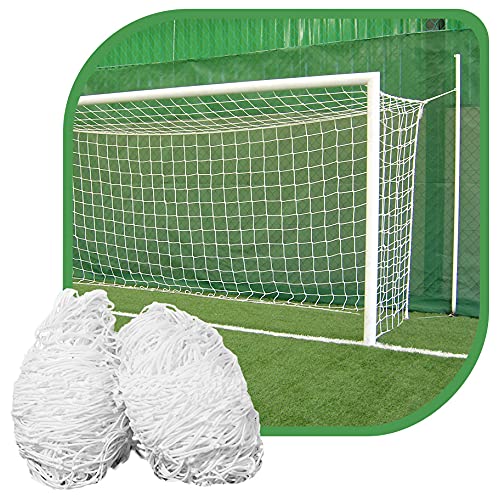 Par de Rede para Trave de Gol Society Suiço 4mts Fio 2 Caixote Nylon