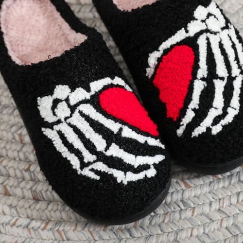 Image of Slippers for Women Men Fuzzy Memory Foam Slipper Fluffy Winter Soft Warm Slip On House Shoes
