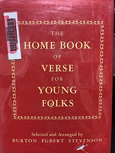 THE HOME BOOK OF VERSE FOR YOUNG FOLKS B0014EQYV0 Book Cover