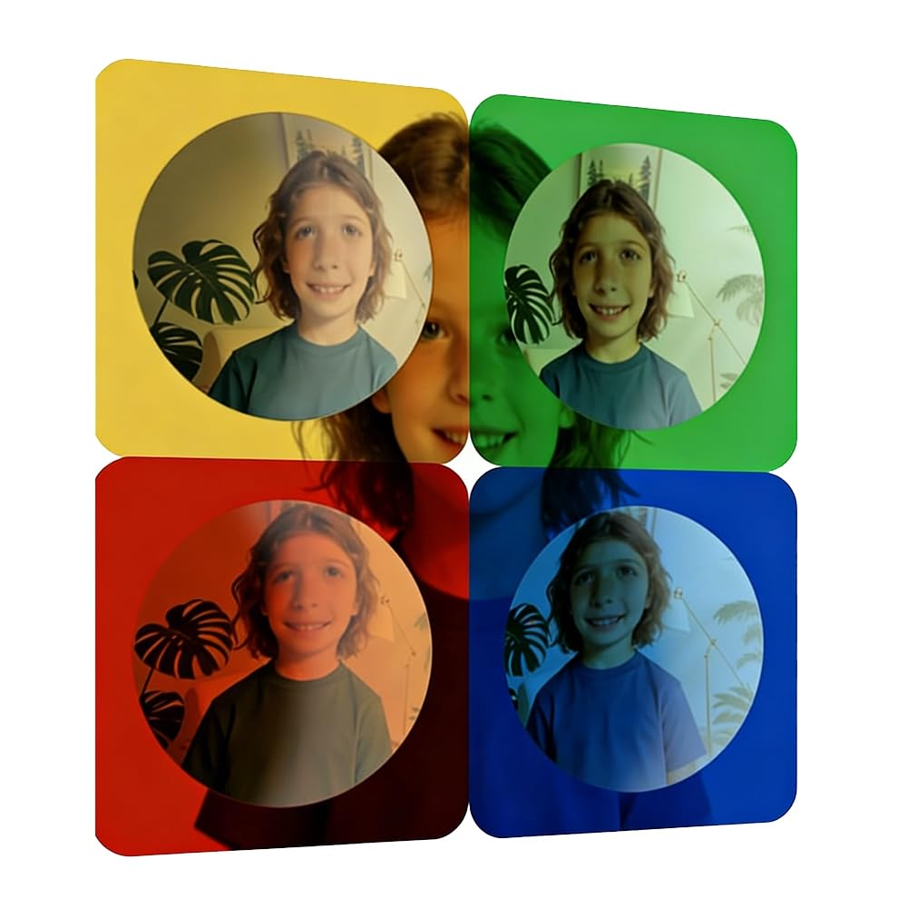 Hndhbfgrt For Sensory Room for Science Classroom Compatible 4 Pcs for Sensory Wall Mirrors, Acrylic Bubble Mirror Christmas Wall Decorations