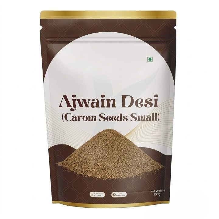 Ajwain Desi Barik - Carom Copticum - Carom Seeds Small (100 Grams)
