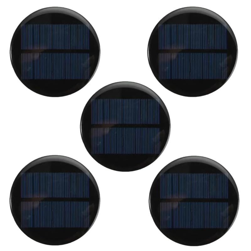 ERH India 5 Pcs 80 MM Mini Solar Cell 6V-100mAh Round Shape Solar Panel for Kids, Students, Solar Activity, School Fair and Solar Toy Car DIY Kit-picture-14