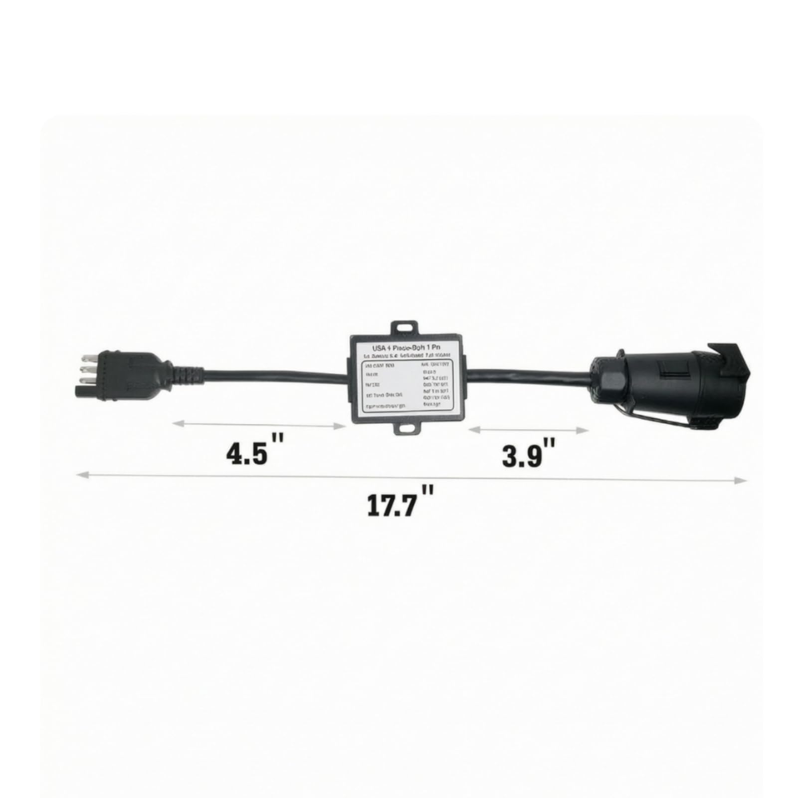 Adaptador Remolque con Tapa Antipolvo | Arnés Adaptador Remolque con Enchufe y , Impermeable, para Remolques