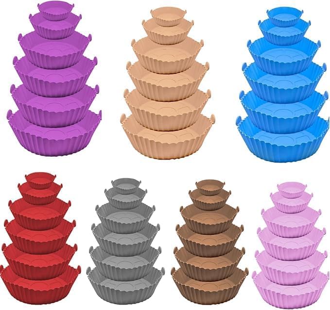 Formas de Silicone para Air Fryer e Micro-ondas – Kit contendo 6 ...