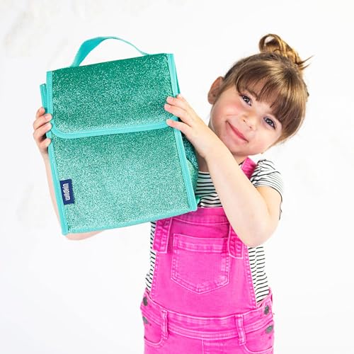 Image of Wildkin 55905 Blue Glitter Lunch Bag, One Size