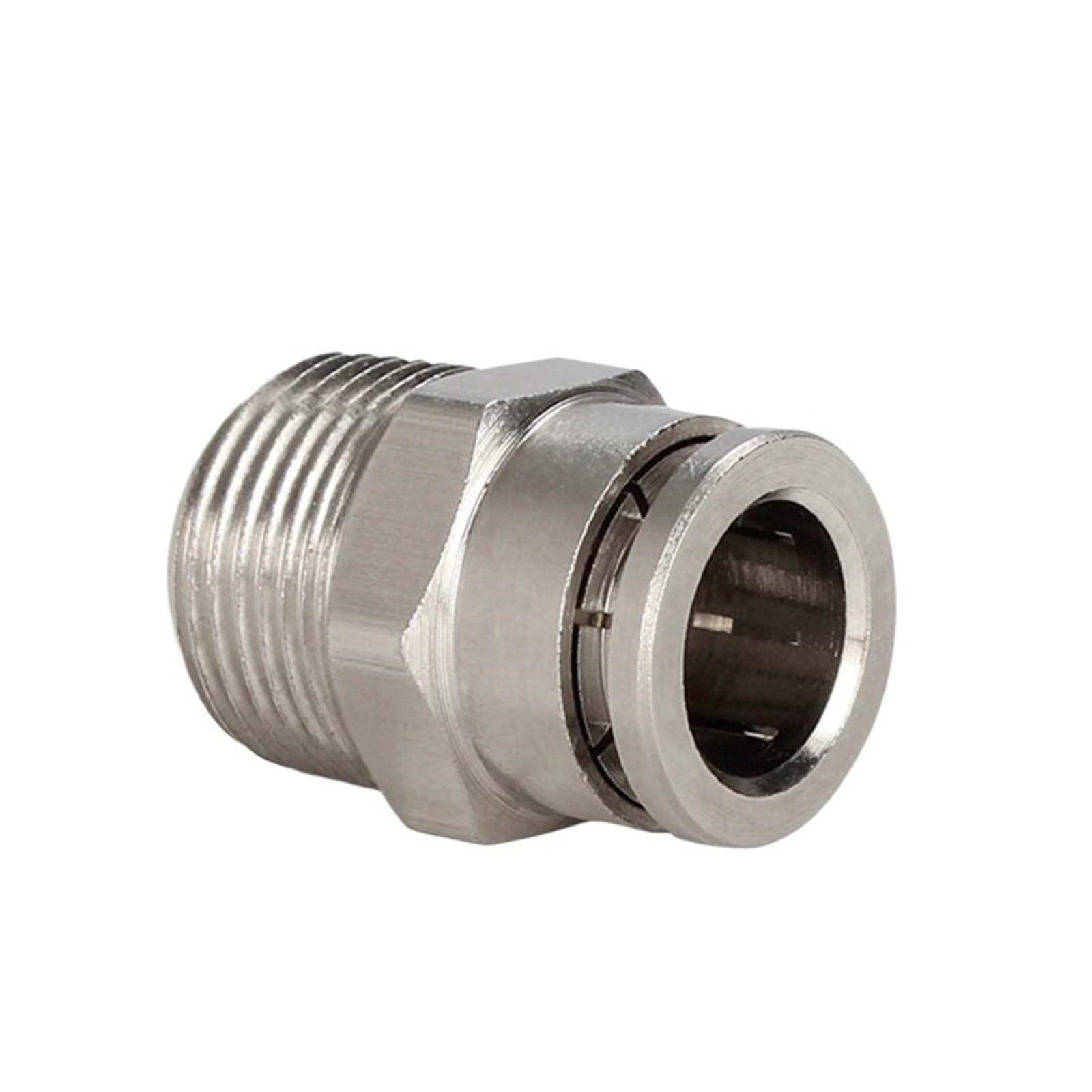 1 Teile/los M5 1/8 "1/4" 3/8 "1/2" BSPT Männlich Pneumatische Messing Vernickelt Push-In Schnell stecker Release Air Fitting Sanitär(10mm,1/4")