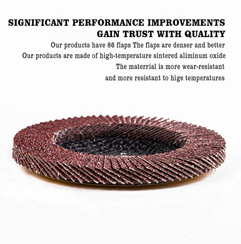 Gskj YL115-10-40 50 Pack 40 Grit Flap Disc 4.5 Inch thumb #6