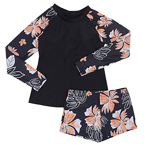 Shffuw Bikini Red Point Talla Grande Biquinis Trajes de baño Piezas para Mujer Tankini atléticos Manga Larga Rash Guard Bikinis++Mujer (Pink, M)