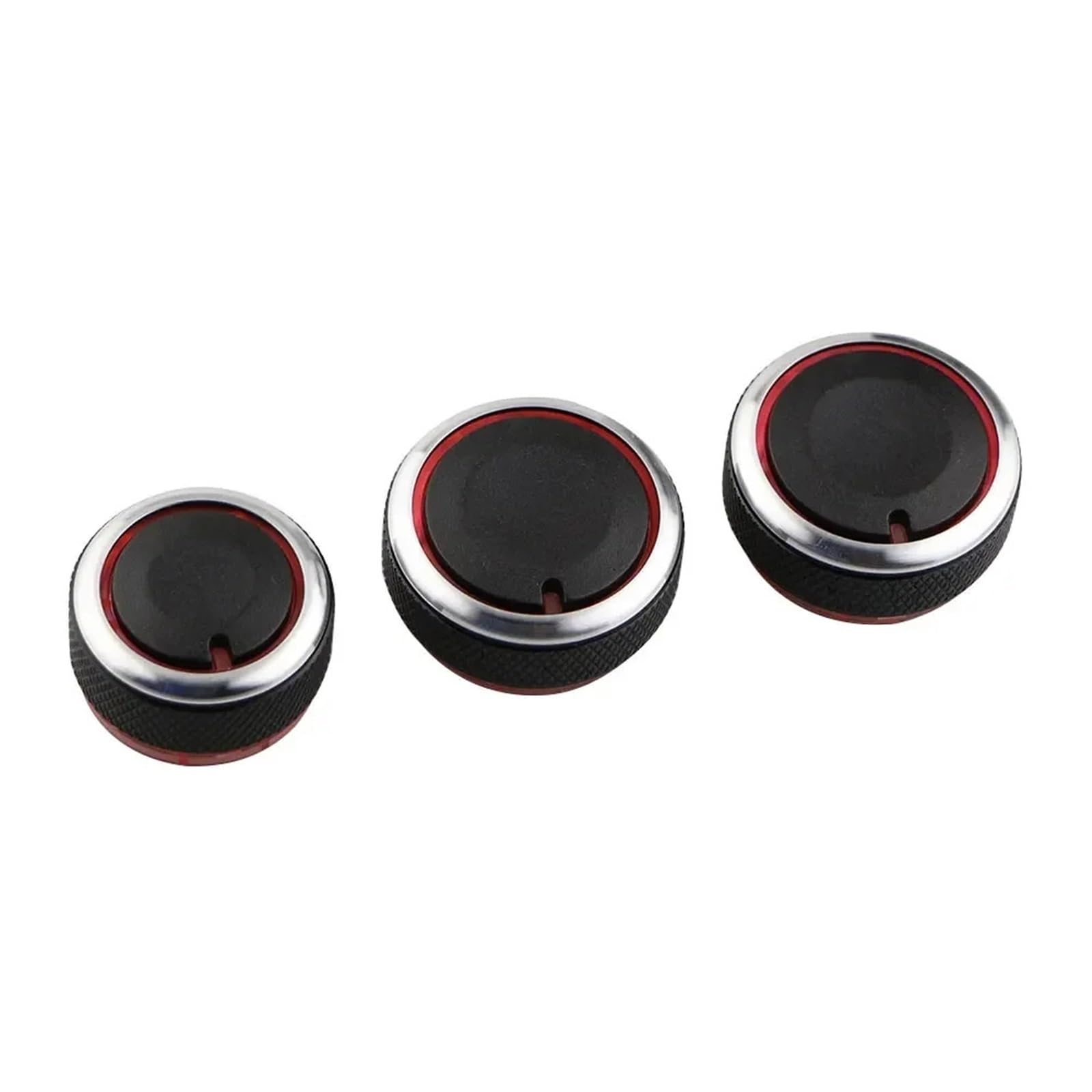 3 pezzi/set manopole interruttore riscaldamento clima pulsanti di controllo quadranti telaio calore anello aria condizionata copertura adatta for Volkswagen adatta for VW adatta for POLO 2004-20