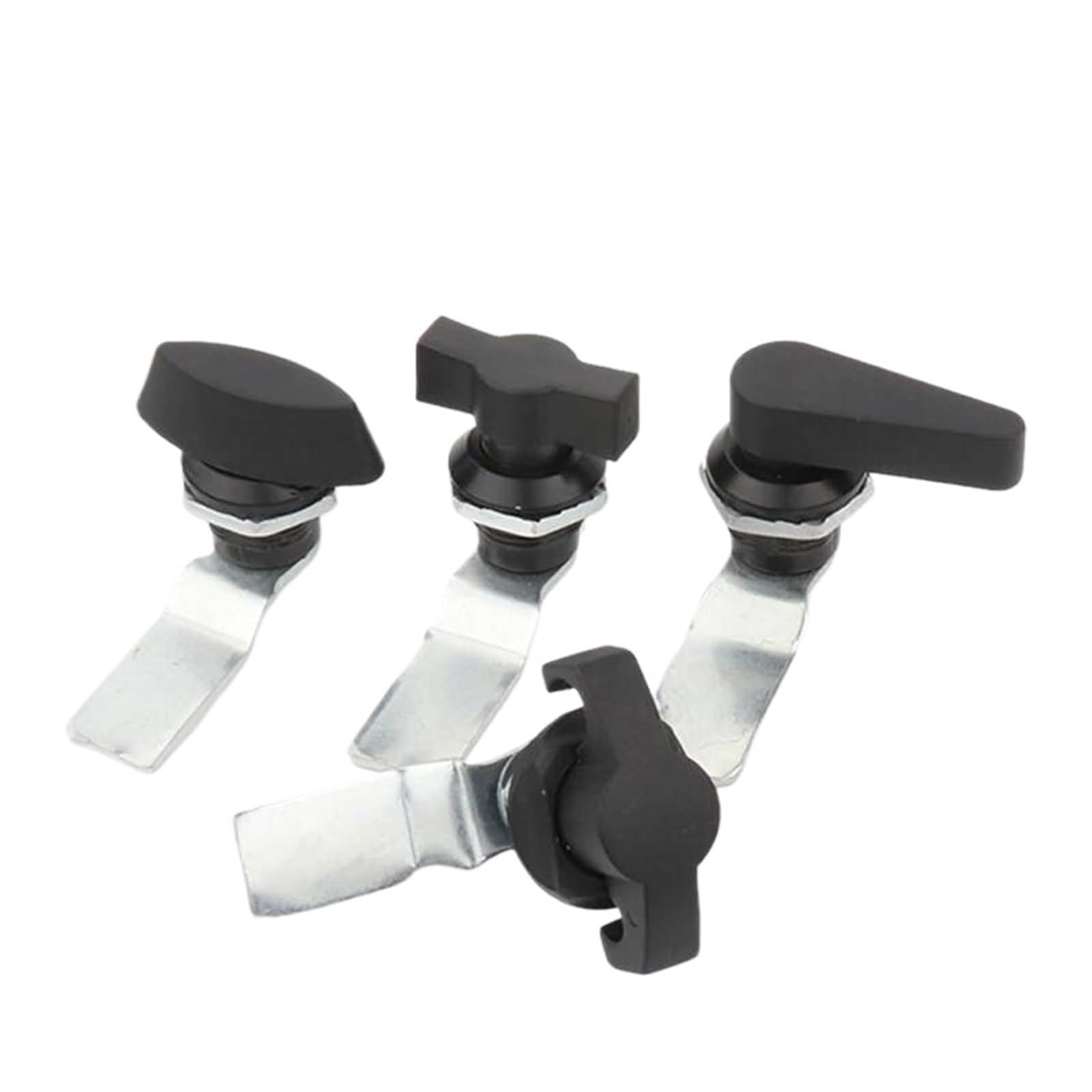 Tjuhgfedcq Ms714-4 Stainless Cabinet Door Cylindrical Tongue Lock Plastic Handle Electrical Industrial Box Keyless Zinc Alloy Stainless Steel 1Pcs