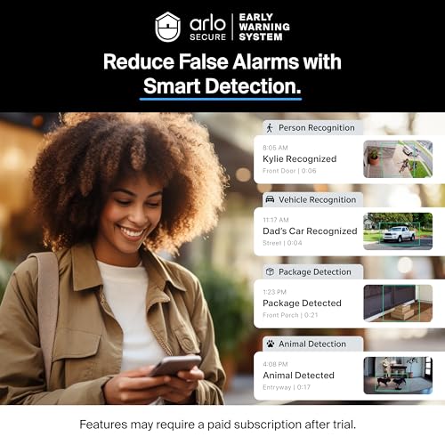 Image of Arlo Pro 3 Floodlight Camera + Outdoor Charging Cable | Home Security Camera with 2K Video and HDR | Wire-Free, Weather-Resistant, Color Night Vision, Spotlight, 160-Degree Field of View, 2-Way Audio