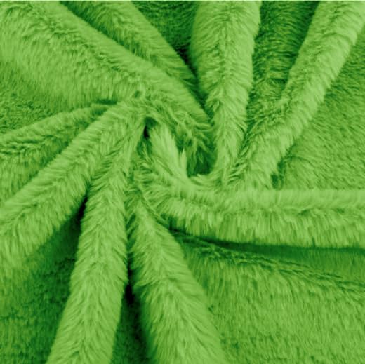 Image of Shaggy Faux Fur Fabric, Super Soft, 6 X 5 Feet (Dark Green)