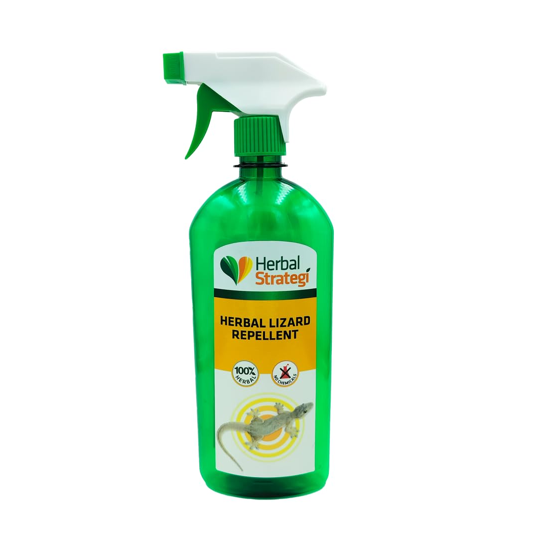 Lizard Repellent Spray - 500ml | Smarter way to Shuu Lizards away | 100% Herbal and Chemical free | Baby and Pet safe | Certified Ayurvedic | Effective on all types of Lizards