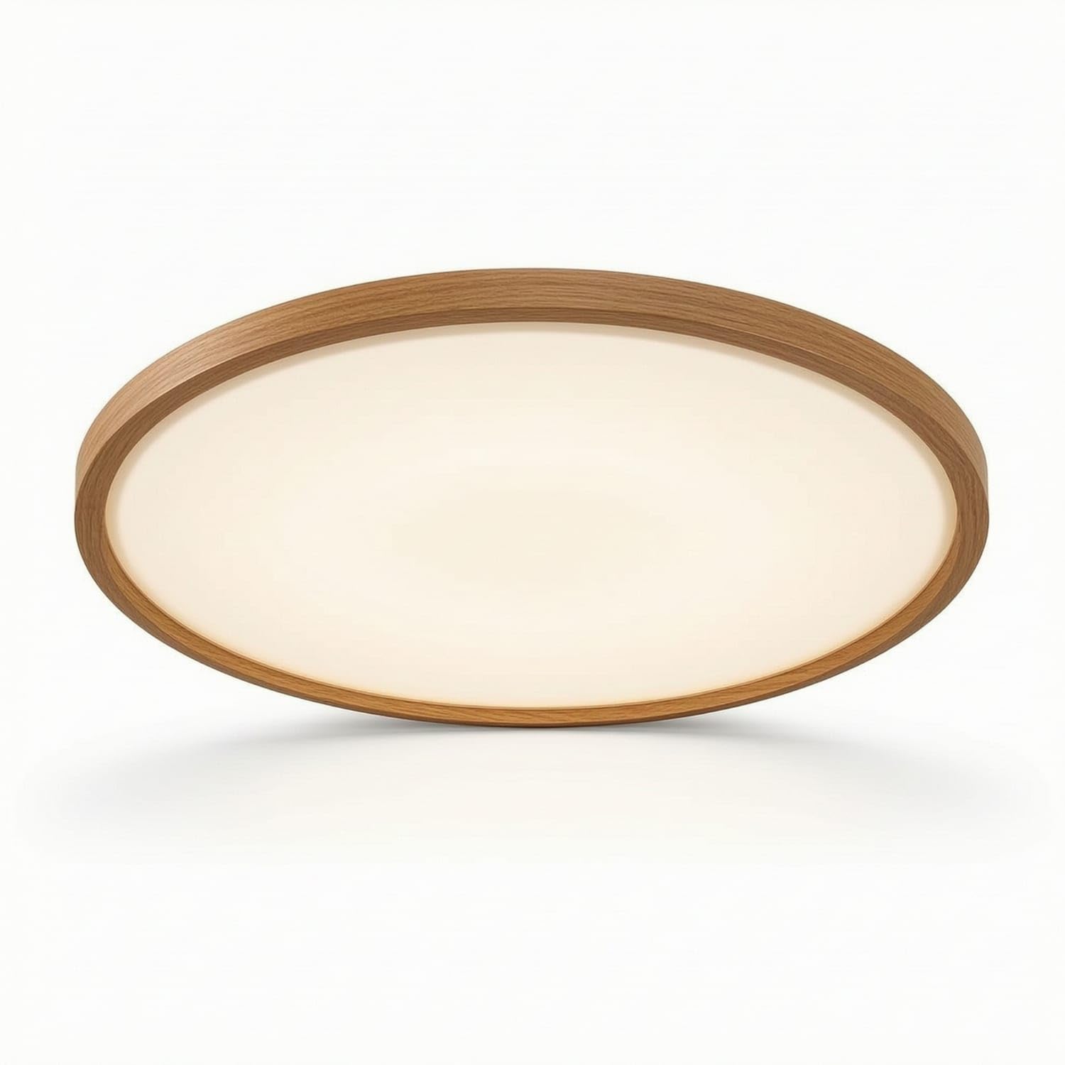 Ultra-Thin Flush Mount Ceiling Light Low-Profile Round Ceiling Light Modern Minimalist for Bedroom, Study Room, Wood, 50CM Tri-Color-picture-20