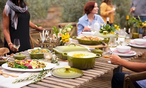 Image of Le Creuset Enameled Cast Iron Signature Round Dutch Oven, 7.25 qt., Olive