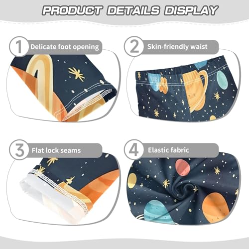 Toddler Girls Leggings Printed Yoga Pants Leggings Colorful Starry Sky for Kids3