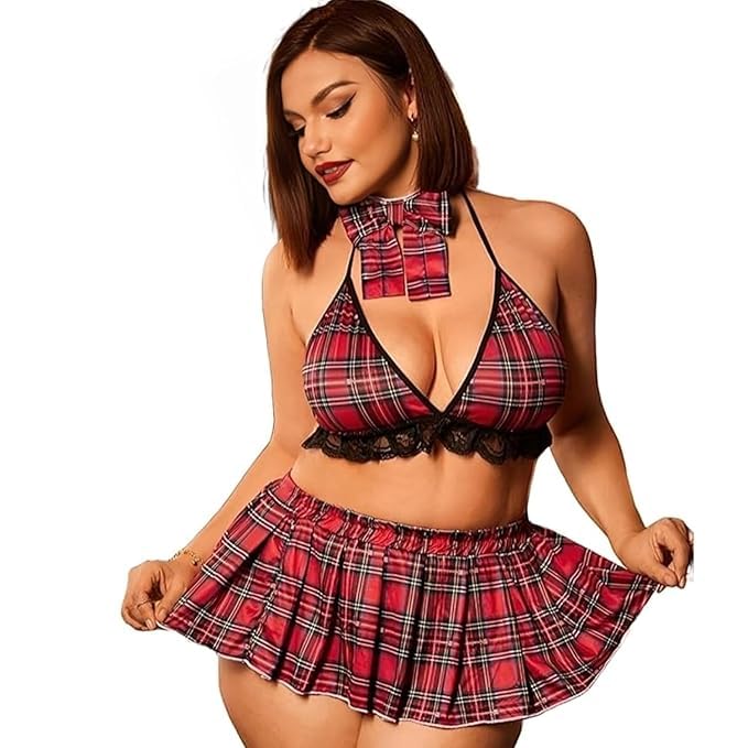 Women Lace Babydoll Lingerie Set – Sheer Mesh Teddy | Romantic Honeymoon Nightwear-image-45