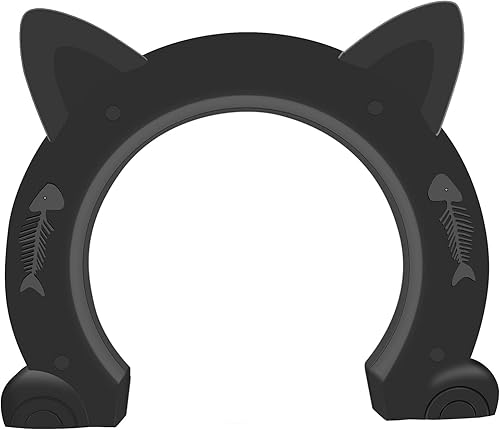 Miniatura 6 de Puerta interior para gatos, caja de arena oculta para mascotas, puerta para mascotas para gatos de hasta 25 libras, apertura de paso de 8.46 x 7.87