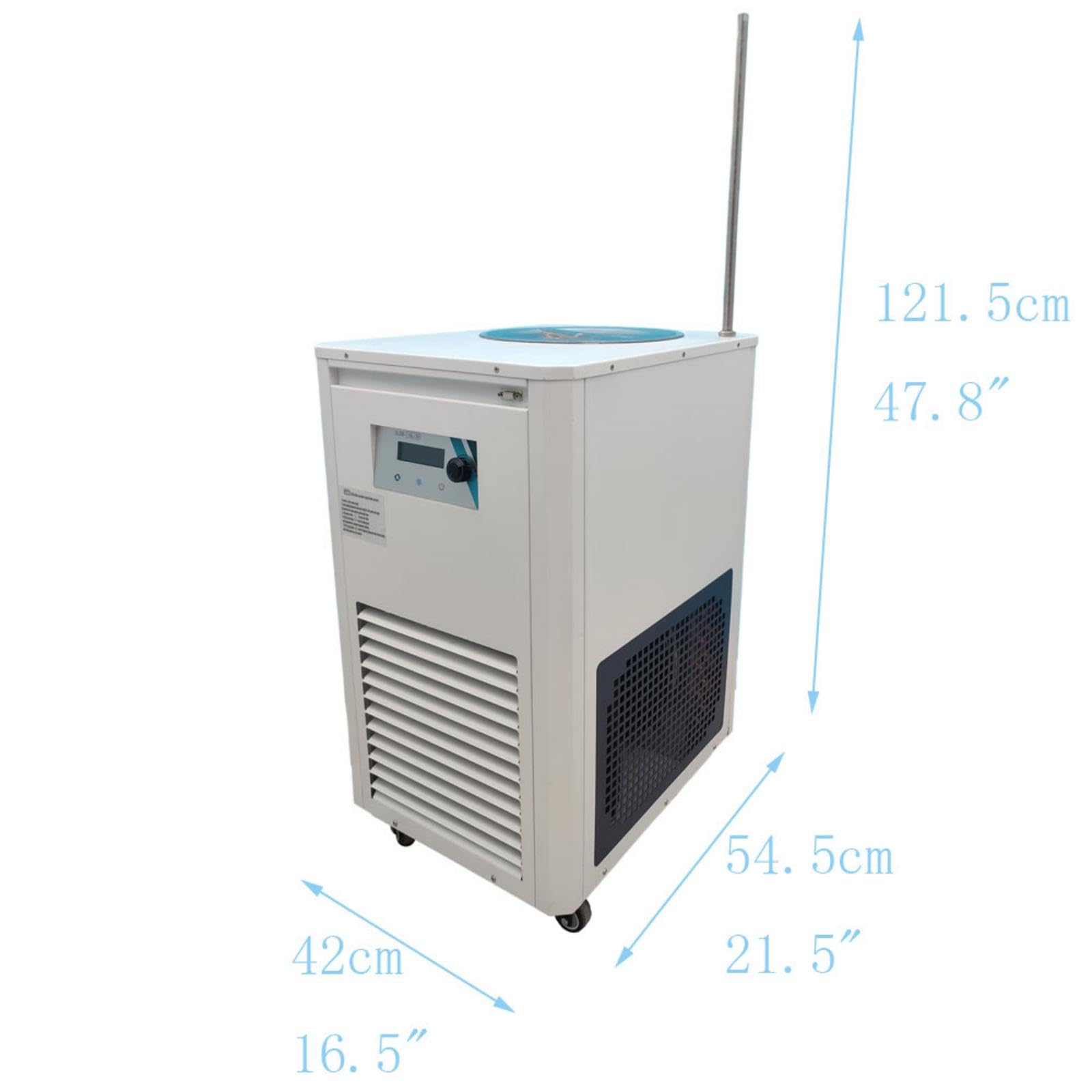 LGXEnzhuo 10L -30? Laboratory Chiller Cooler, 880W Cryogenic Coolant Circulation Pump, 110V Low Temperature Circulator, 304 Stainless Steel Cooler, Adjustable Low-Temperature Circulator