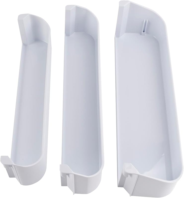 29325760166 Replacement Refrigerator Door Shelf Kit Fit for Dometic Refrigerator Freezer/Upper/Bottom Plastic Door Shelf