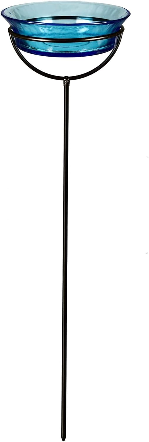 Cuban Garden Stake, M429-200-09, Aqua Blue, 1 Piece