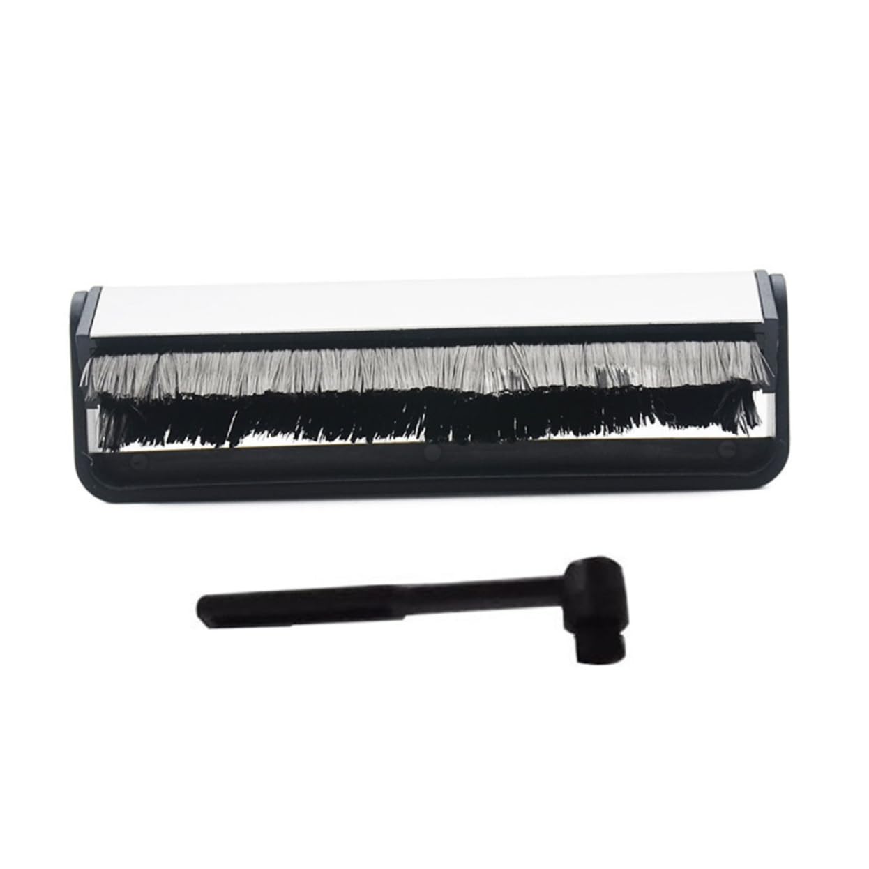 Angoily 2-Pack Record Brush: Vinyl Record Cleaner Dust Remover Kit Anti-Static Carbon Fiber Bristles