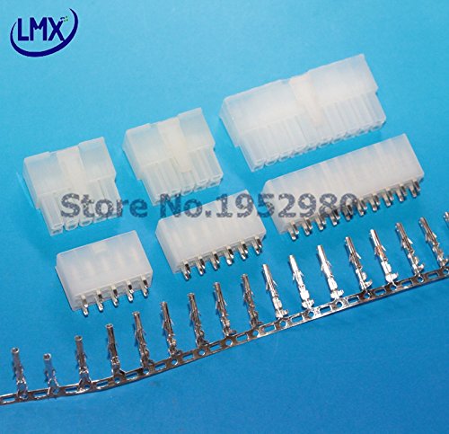 Wiring Connecting Terminals - 50 Set/lot Pitch MX4.2MM 5557/5569 2 * 1PIN Straight (Female Wafer+Male housing+Male Terminal Crimp) Connector for Molex PCB Board