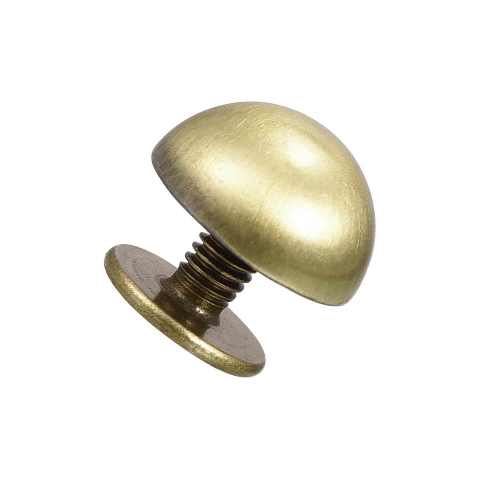 TA-VIGOR 10pc 10x5mm Screw Back Rivets, Leather Studs Solid Round Head Zinc Alloy Studs Spike Screw Rivet for Leather, Craft, Bags, Belts, Shoes, Purse, Feet Nailhead Studs DIY, Bronze