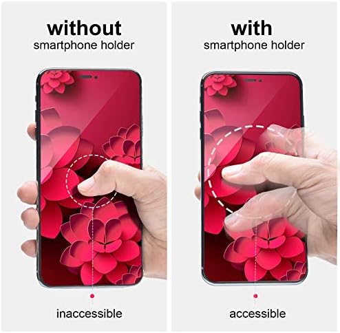 moinkerin 2 Pcs Elastic Grip Elastic Phone Finger Strap Finger Grip Holder Phone Grip for Smartphone Tablet