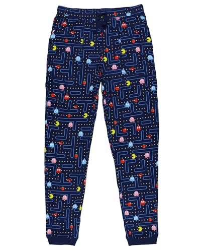 Pac-Man Pajama Pants Mens Blinky Inky Pinky Game Character PJ Joggers3