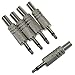 E-outstanding 3.5mm Mono Plug 5PCS 1/8 Inch TS Mono Mini Stereo Metal Male Jack Adaptor Connector